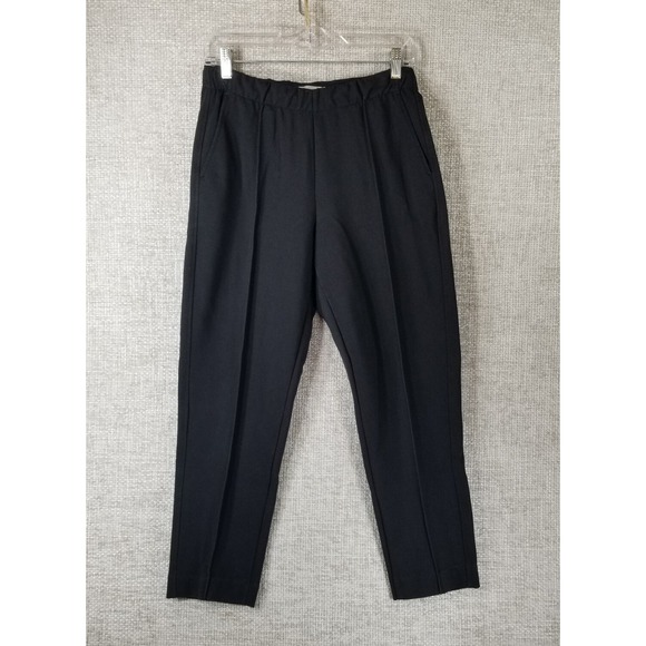 Everlane Pants - Everlane The Dream Ponte Pant Women's Small Black Pull On Crop Drawstring